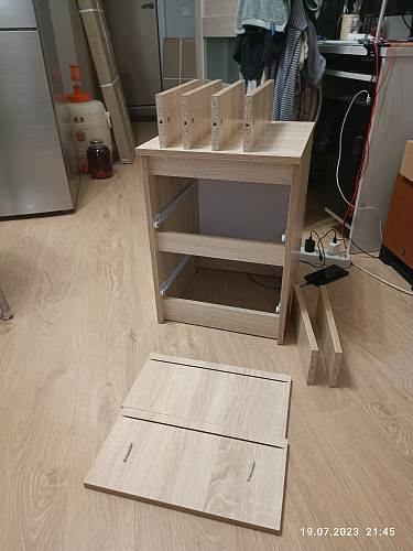 Тумба Мадера Т2М ЛДСП дуб крафт золотой / лдсп белый фото покупателя 2